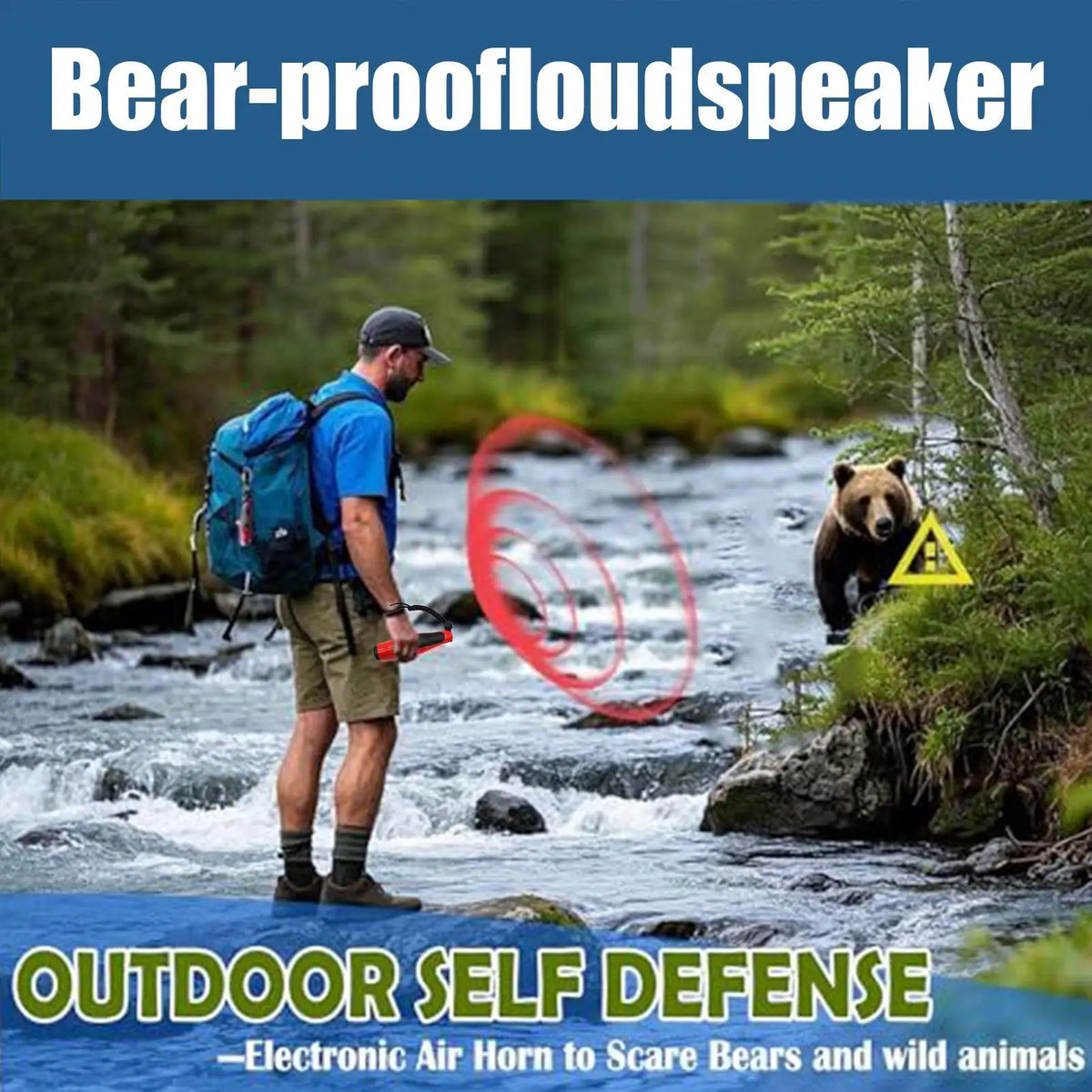 125dB Safety Air Horn – Loud Emergency Horn for Hiking & Outdoors Safety Air Horn Axl