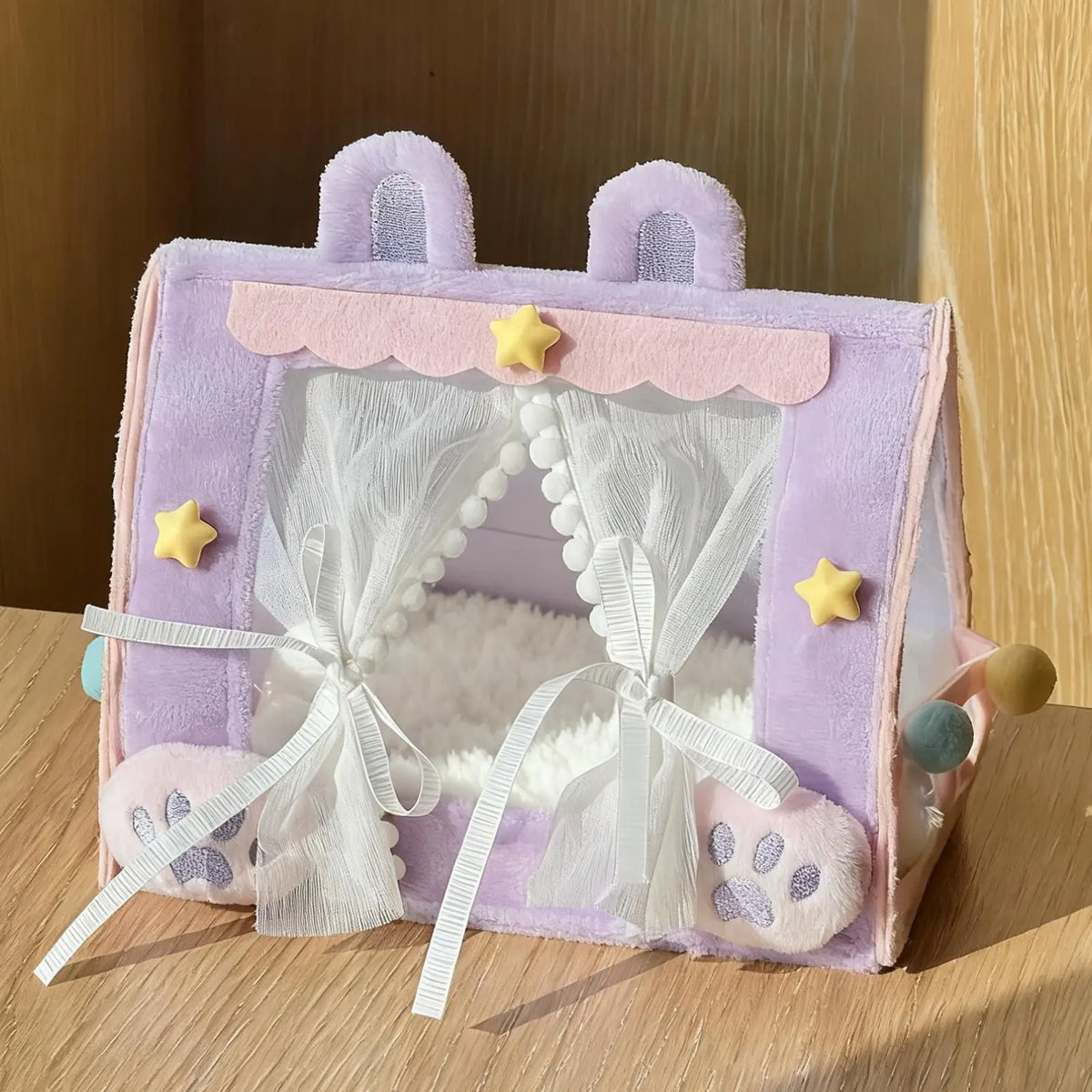 Mini Doll Crib with Canopy Tent – Nursery Toy Bed for Baby Dolls Doll Furniture Accessory Axl