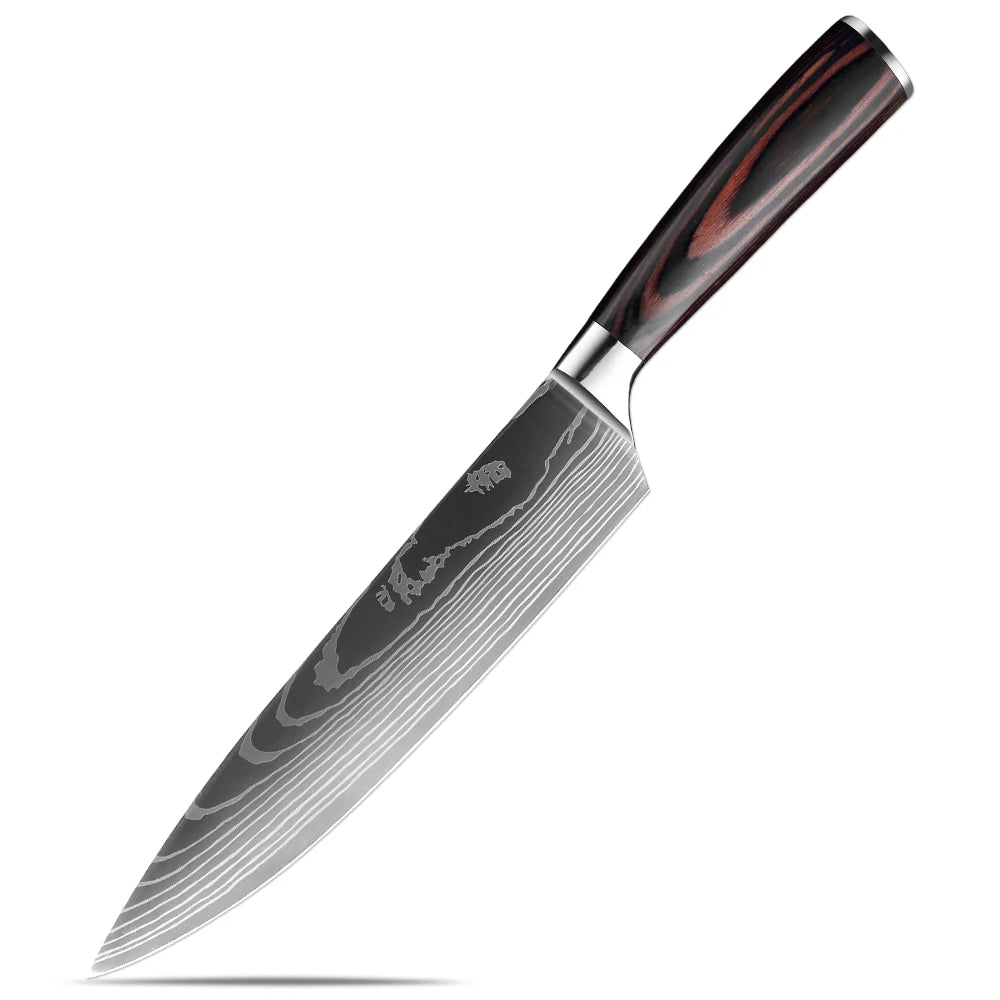 XITUO Damascus Chef Knife Set 1–10 Pcs | Ultra-Sharp Kitchen Knives Chef Knife Set Axl Chef Knife