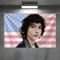 Finn Wolfhard Fan Flag – Indoor & Outdoor Art Banner Fan Art Flag Axl White1 80x120cm