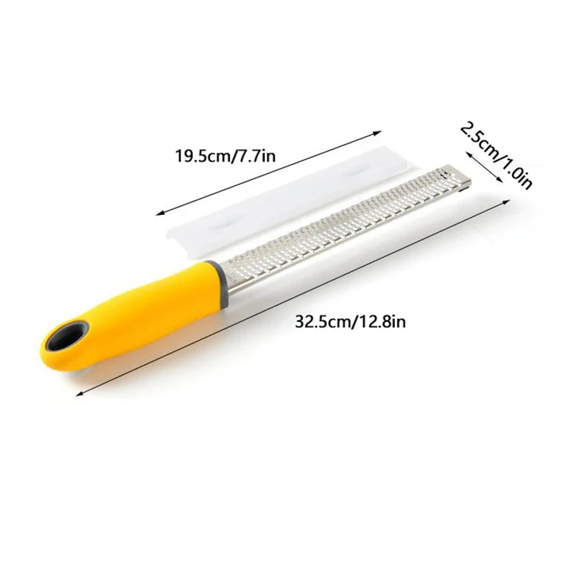 Stainless Steel Cheese & Lemon Grater with Protective Cover Cheese Grater Zester Axl