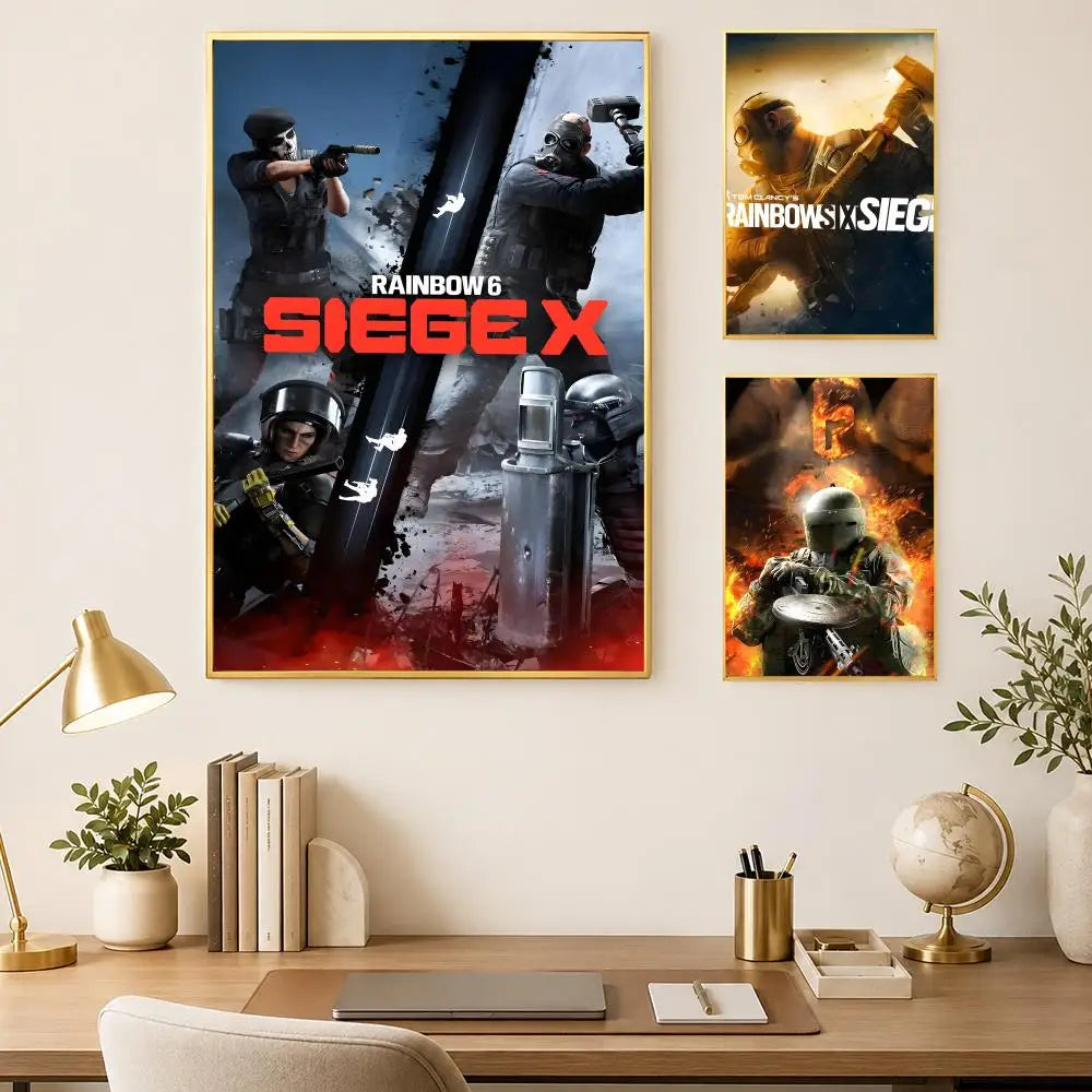 Rainbow Six HD PVC Self-Stick Wall Poster – Waterproof Décor Wall Art Poster Axl