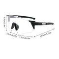 Photochromic Cycling Sunglasses UV400 Sports Eyewear Unisex Cycling Sunglasses Axl Black