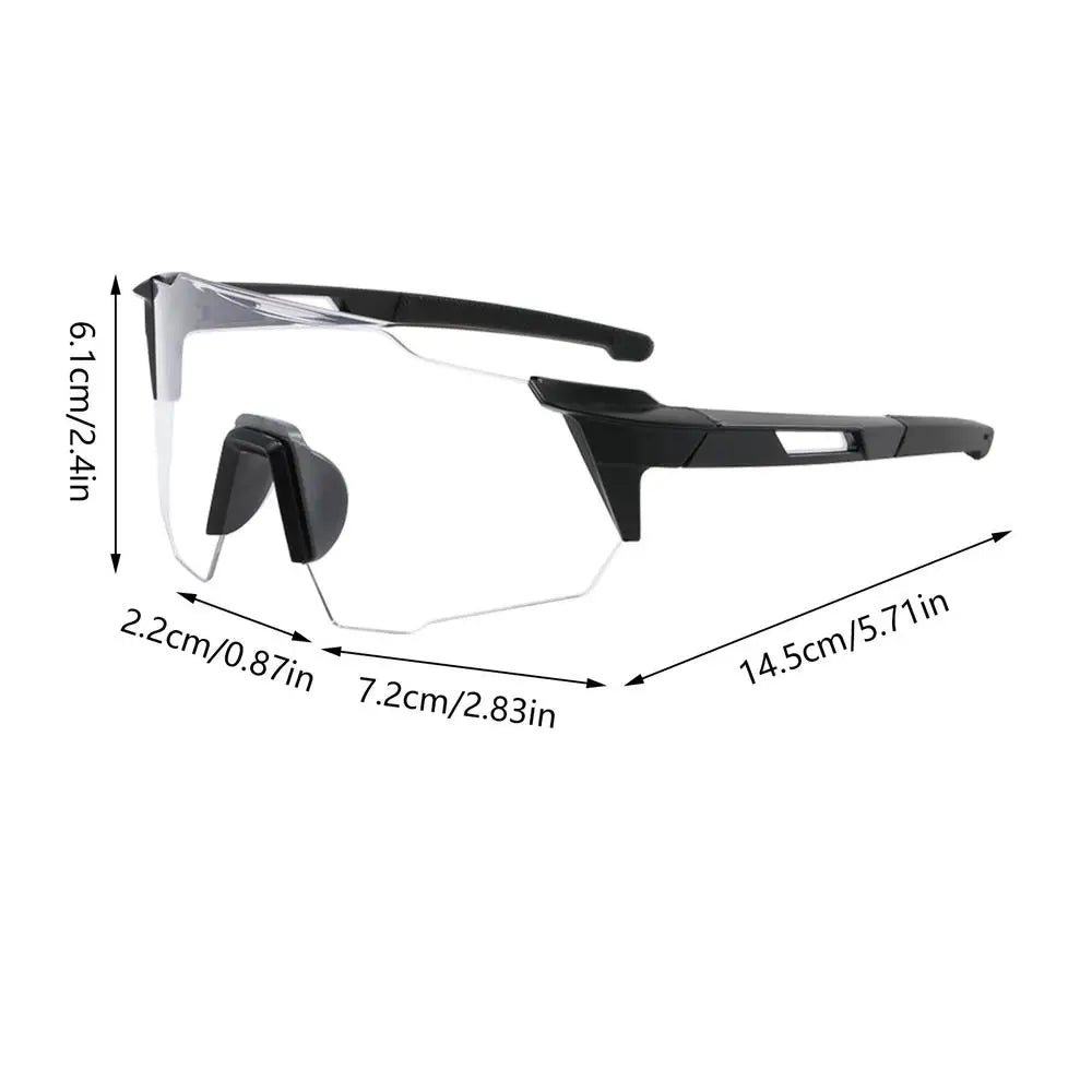 Photochromic Cycling Sunglasses UV400 Sports Eyewear Unisex Cycling Sunglasses Axl Black