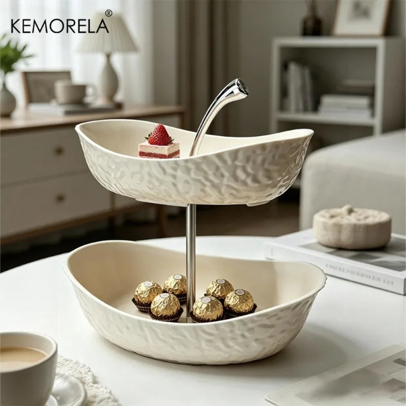 KEMORELA 2/3 Tier Fruit & Vegetable Basket | Kitchen Storage Rack Kitchen Storage Basket Axl