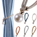 Pearl Tie Band Curtain Tiebacks – Elegant Window Decor Curtain Tiebacks Axl Default Title