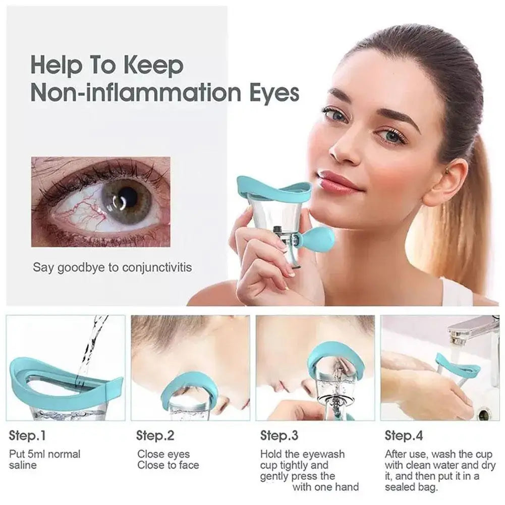 Reusable Silicone Eye Wash Cup – Eye Rinse & Cleansing Cup Eye Wash Cup Axl