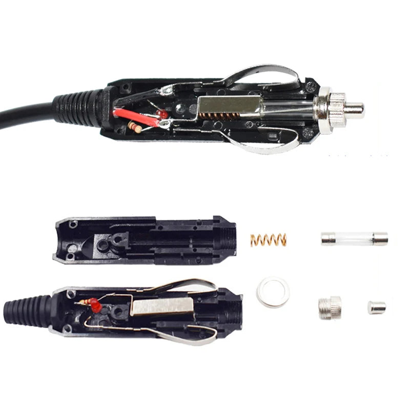 12V–24V Car Cigarette Lighter Plug 10A LED Adapter – 15cm Car Lighter Adapter Axl