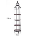Nordic 4-Tier Corner Shelf – Metal Display & Storage Rack Corner Storage Shelf Axl Black 4 Layers