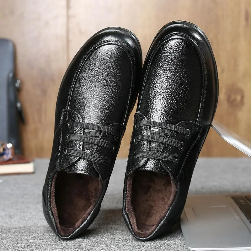 YBQJOO Men's Genuine Leather Loafers | Casual Work Shoes Men's Leather Loafers Axl