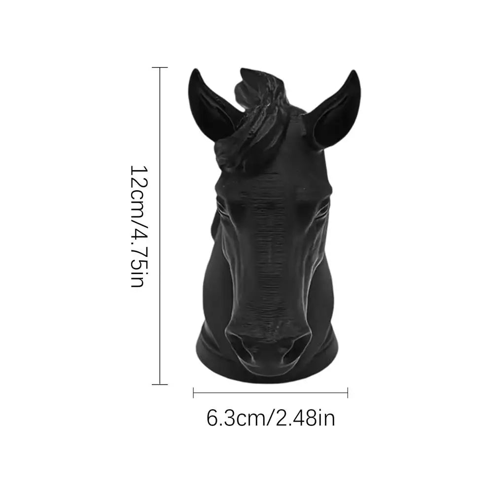 3D Horse Head Trailer Hitch Ball Cover – Anti-Rust Tow Cap Hitch Ball Cover Axl Black