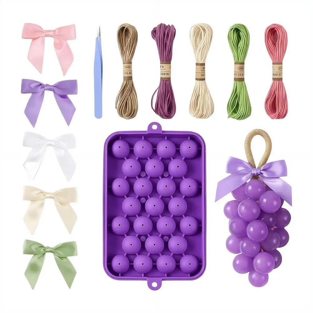 3D Grape Silicone Mold Soap Making Kit – DIY Candle Craft Set Soap Making Kit Axl