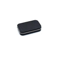 Mini Rectangular Tin Box – Hinged Lid Tinplate Storage Case Tin Storage Box Axl Black
