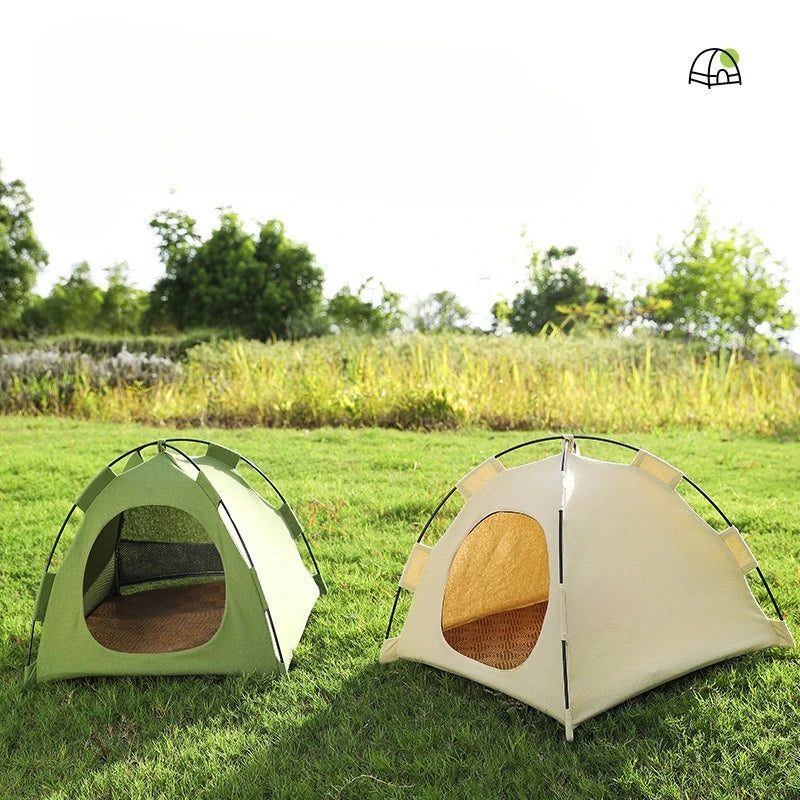 Foldable Pet Tent House – Breathable Cat & Dog Nest All Seasons Foldable Pet Tent Axl