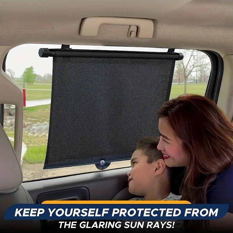 Retractable Car Sunshade – UV-Blocking Window Shade Car Window Sunshade Axl