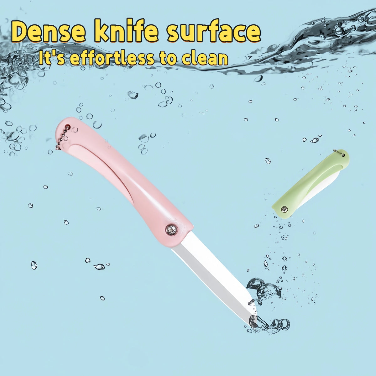 Folding Ceramic Fruit Knife – Portable Paring Knife with Sleeve Ceramic Paring Knife Axl