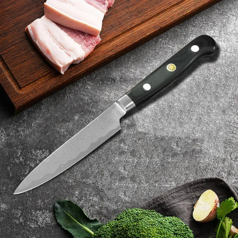 Damascus Steel Chef Knife with G10 Handle | InLeung Damascus Chef Knife Axl