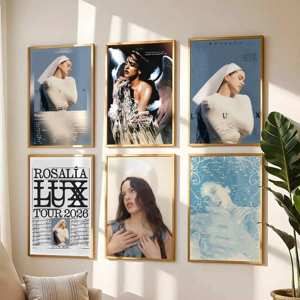 Rosalia Lux Album Poster – Self-Adhesive Waterproof Wall Sticker Wall Art Poster Axl