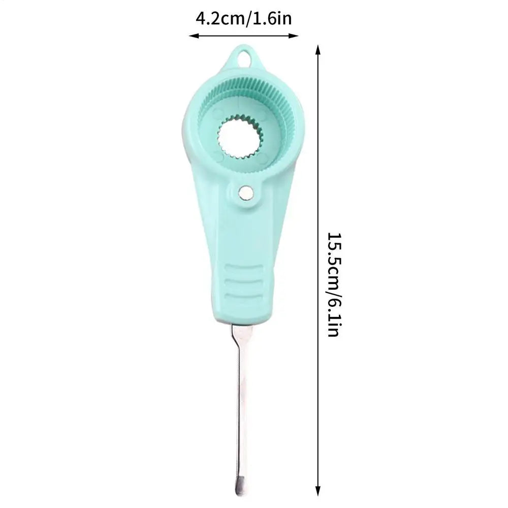 Manual Bottle Cap Opener & Jar Lid Remover – Labor-Saving Bottle Lid Opener Axl Green