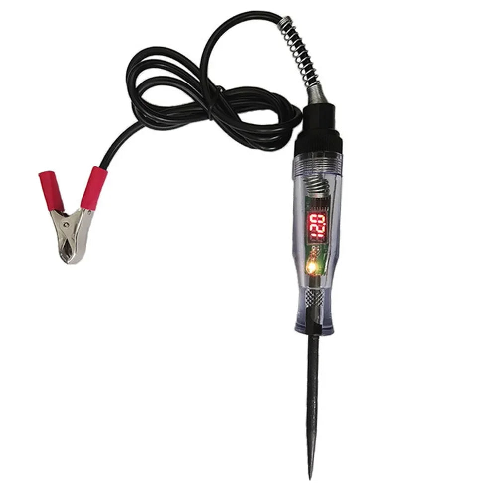 Car Voltage Circuit Tester Pen – 6V to 24V Auto Probe Tool Circuit Tester Pen Axl Black cable