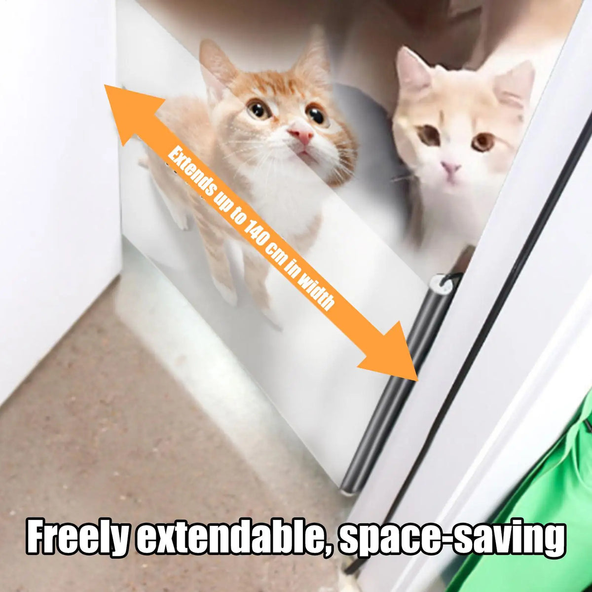 Retractable Pet Gate – Expandable Mesh Dog & Baby Barrier Retractable Pet Gate Axl