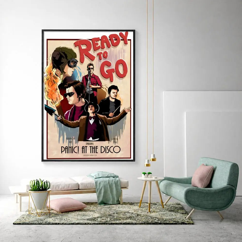 Panic! At The Disco HD Poster – Waterproof Sticky Wall Art Music Wall Poster Axl White13 40X50cmNoframe