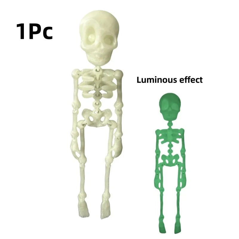 Poseable Skull Fridge Magnet – Funny Halloween Quirky Decor Novelty Fridge Magnet Axl 1Pc style1-1