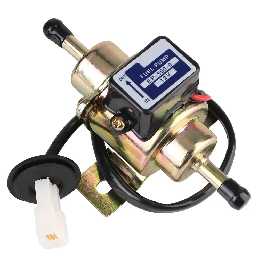DC 12V Universal Electric Fuel Pump – Gas & Diesel Electric Fuel Pump Axl yellow