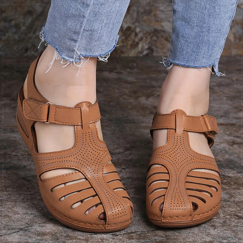 HAJINK Women's Wedge Sandals – Classic Low Platform Summer Shoe Wedge Sandals Axl