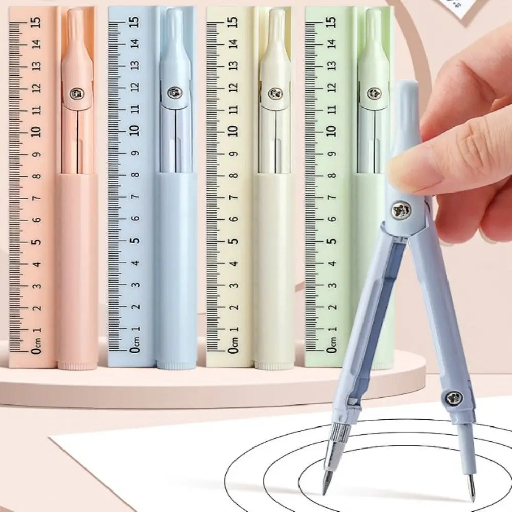 3-in-1 Adjustable Metal Pencil Compass – Geometry Drawing Tool Geometry Drawing Compass Axl