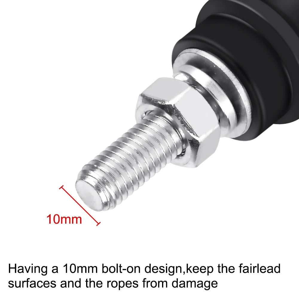 Aluminum Alloy Winch Rope Hook Stand – 10mm Bolt-On Fairlead Winch Hook Stand Axl