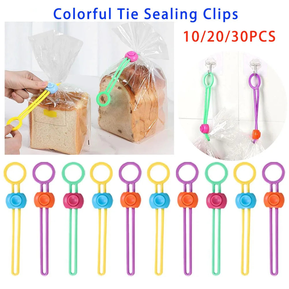 Food Bag Sealing Clips 10/20/30 Pack – TPE Freshness Clips Food Storage Clips Axl