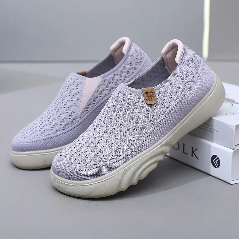 Women's Slip-On Sneakers – Lightweight Breathable Walking Shoes Women's Slip-On Sneakers Axl Purple 35