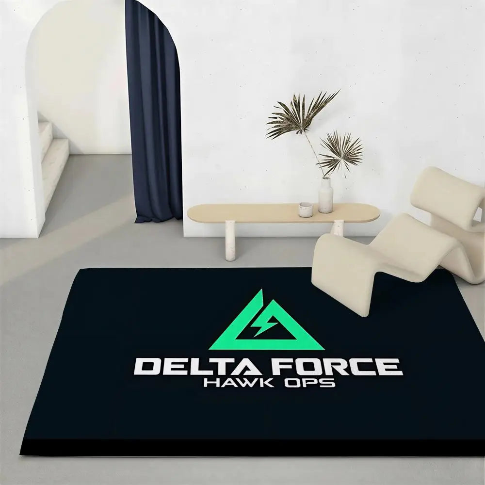 Delta Force Flannel Floor Mat – Non-Slip Soft Indoor Rug Flannel Floor Mat Axl White3 40x60cm