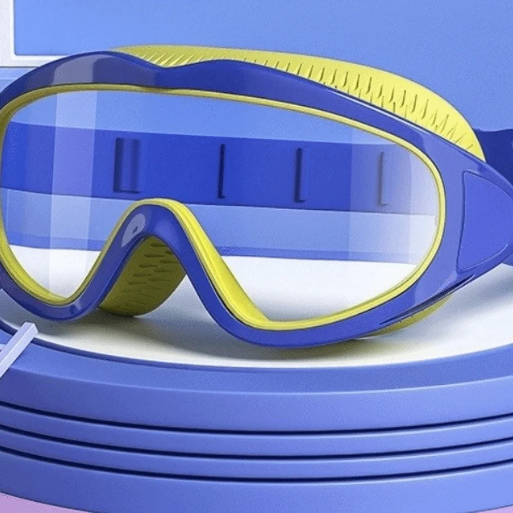 Anti-Fog Kids Swimming Goggles – UV Protection Large Frame Swim Goggles Axl