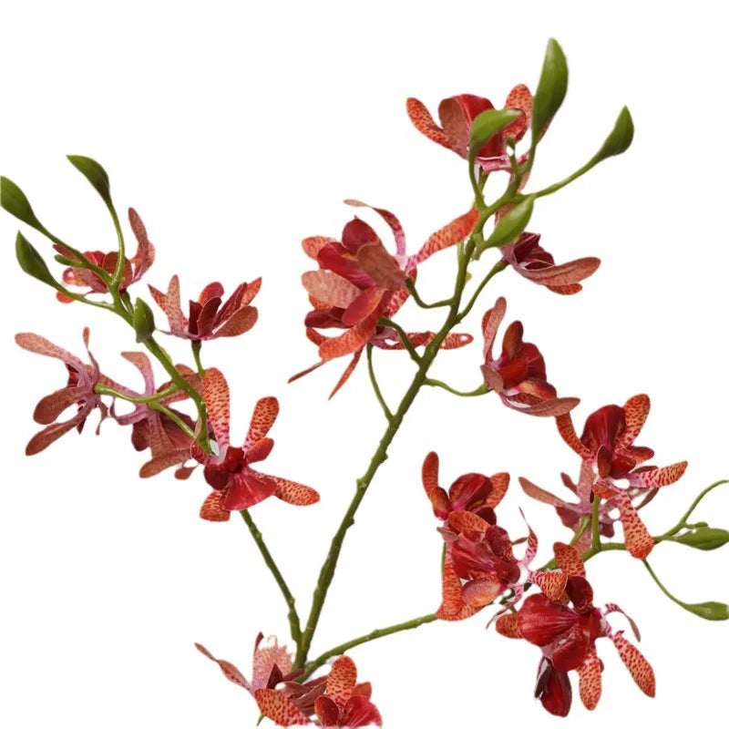 Artificial Cymbidium Orchid Stem 67cm | Chinese Style Silk Flower Artificial Silk Flower Axl