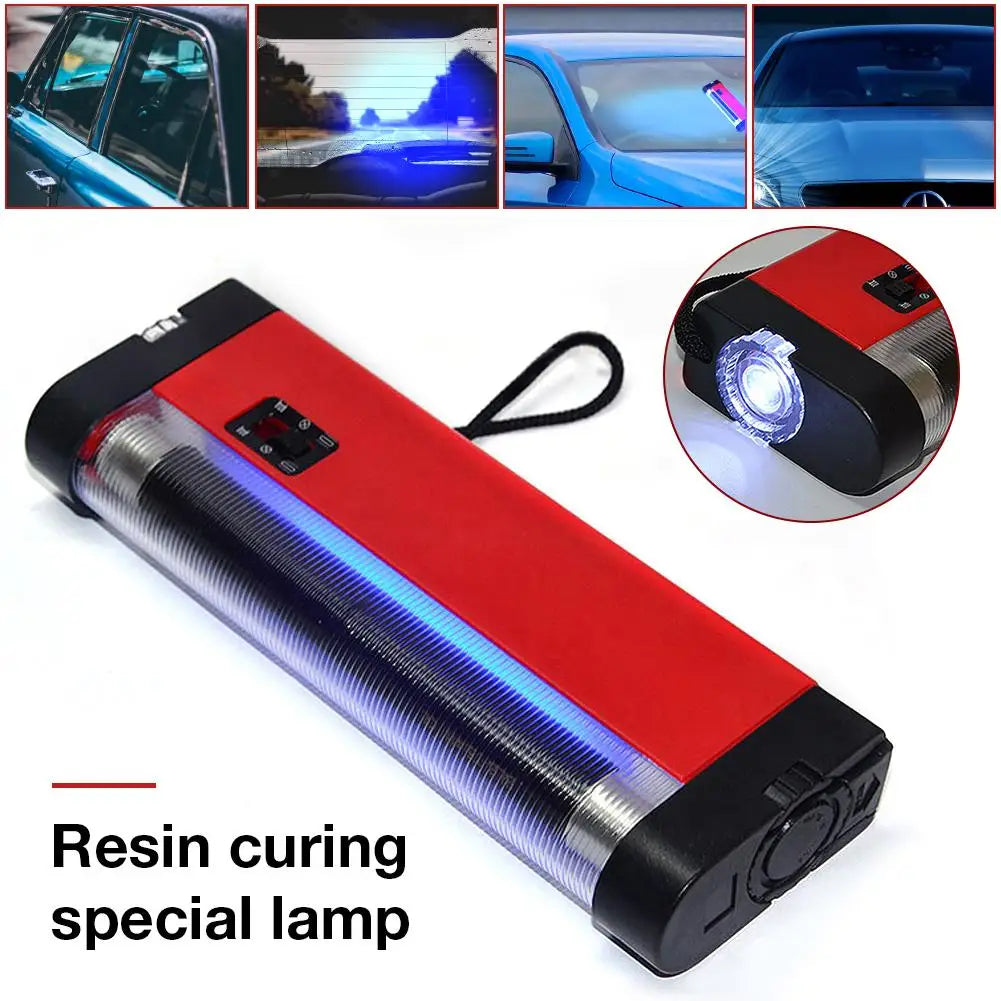 UV Cure Light for Windshield & Auto Glass Resin Repair | 4W Auto Glass Repair Tool Axl