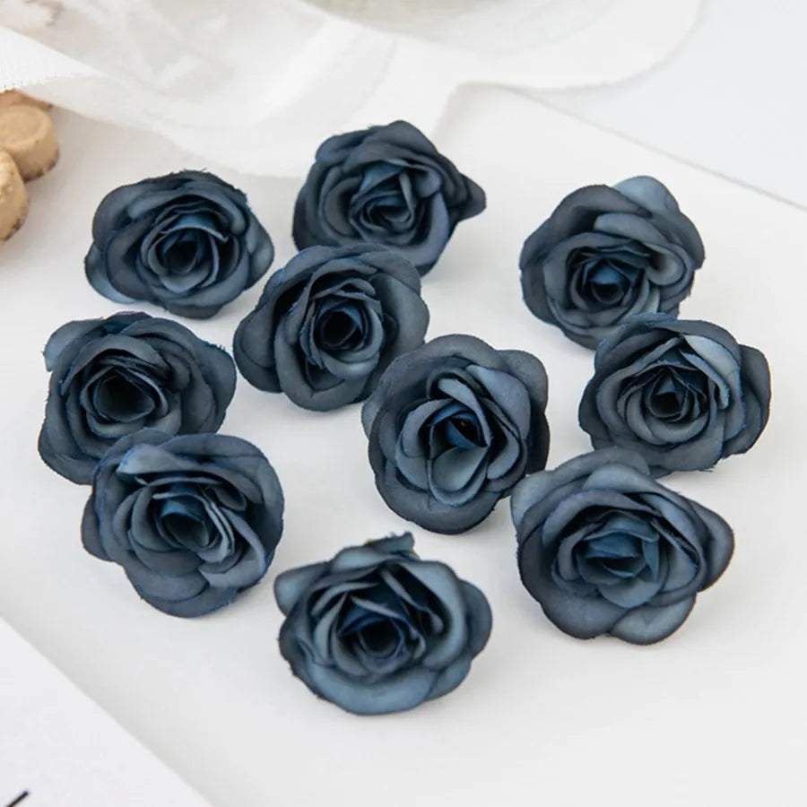 Silk Artificial Rose Heads 5/10Pcs – Wedding & Home Décor Artificial Silk Flowers Axl Color 11 5pcs