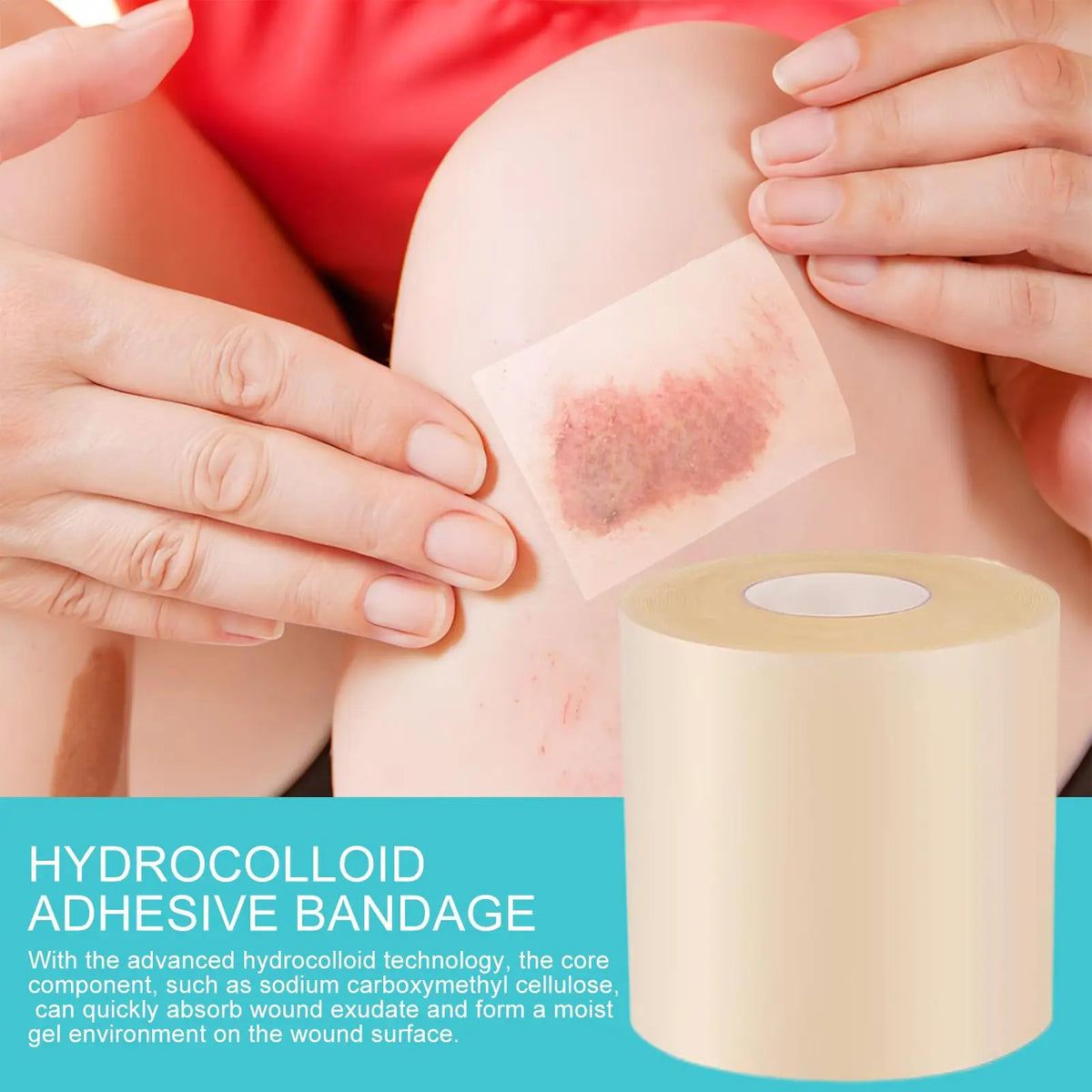 Hydrocolloid Roll – Waterproof Pimple & Blister Patch Tape Hydrocolloid Patch Roll Axl