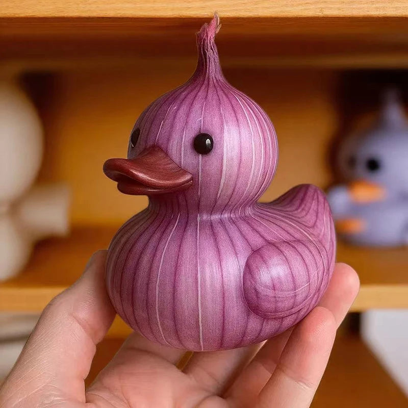 Whimsical Vegetable Duck Resin Figurine | Home & Office Decor Resin Figurine Axl