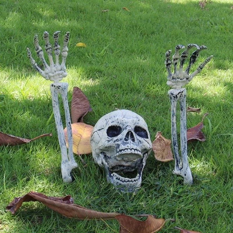 Halloween Skeleton Ground-Breaking Skull Prop – Yard Decor Halloween Prop Axl A