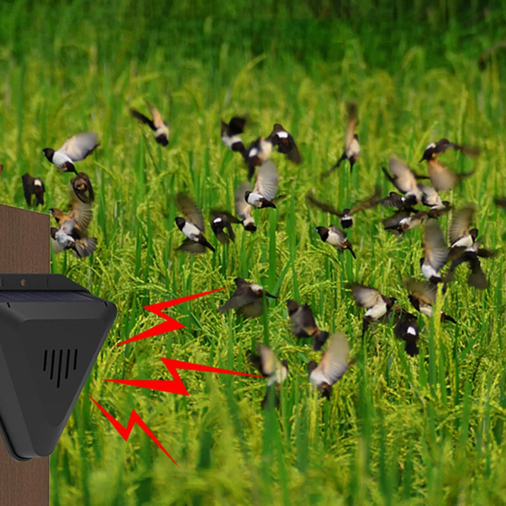 Solar Bird & Animal Repeller – 13 Sounds, IP55 Waterproof Solar Animal Repeller Axl