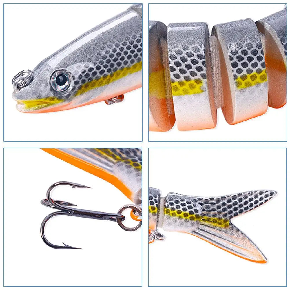 Multi-Jointed Swimbait Fishing Lure 13.4cm | Fresh & Saltwater Swimbait Fishing Lure Axl