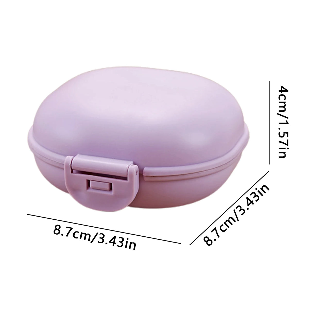 Portable Shampoo Bar Holder & Travel Case with Drain Lid Soap Bar Holder Axl Purple
