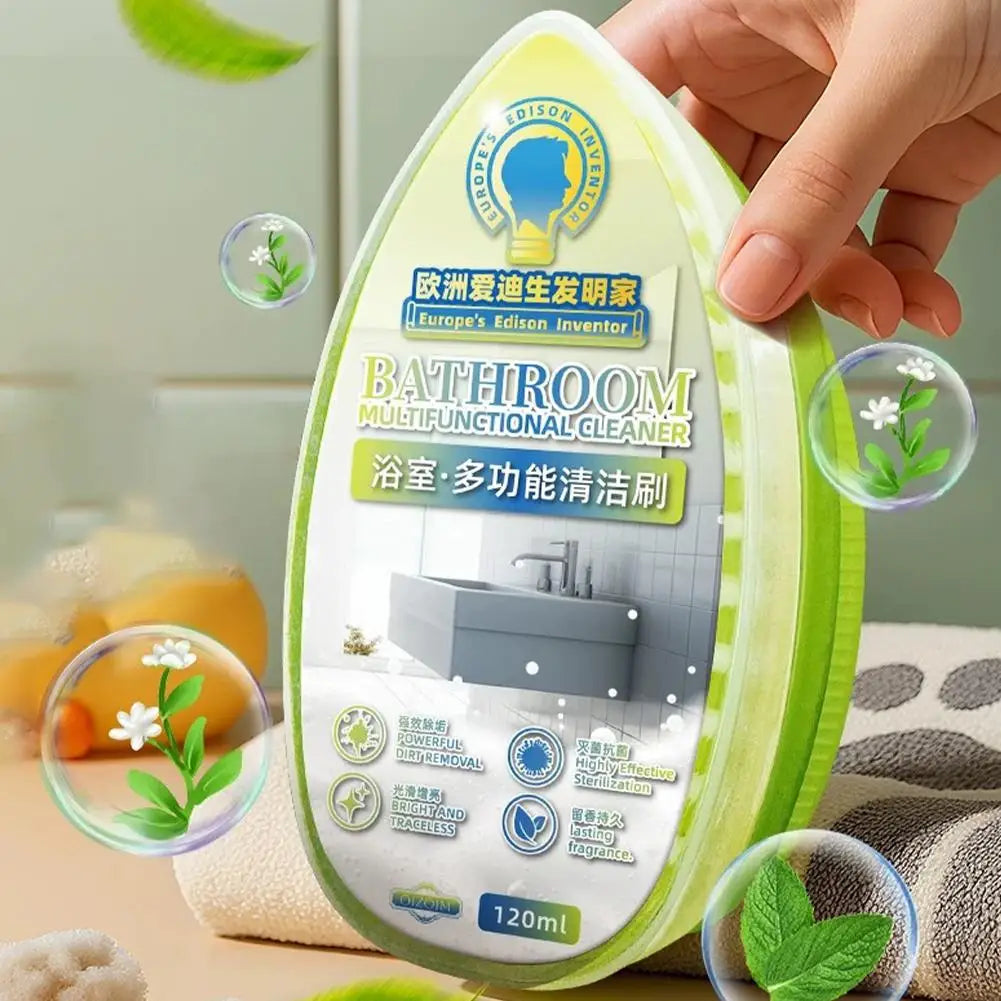 Anti-Scratch Sponge Cleaning Brush with Liquid Compartment Cleaning Sponge Brush Axl