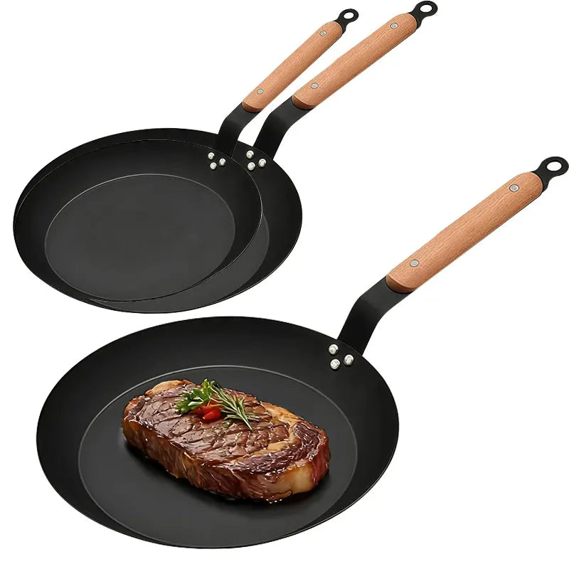 PGY Carbon Steel Skillet – Hammered Non-Stick Frying Pan Carbon Steel Skillet Axl