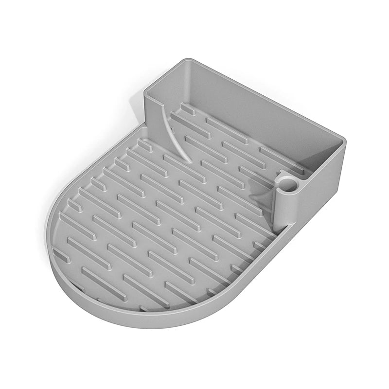 Silicone Cup Drying Rack with Drip Tray | Mug & Bottle Holder Cup Drying Rack Axl Gray