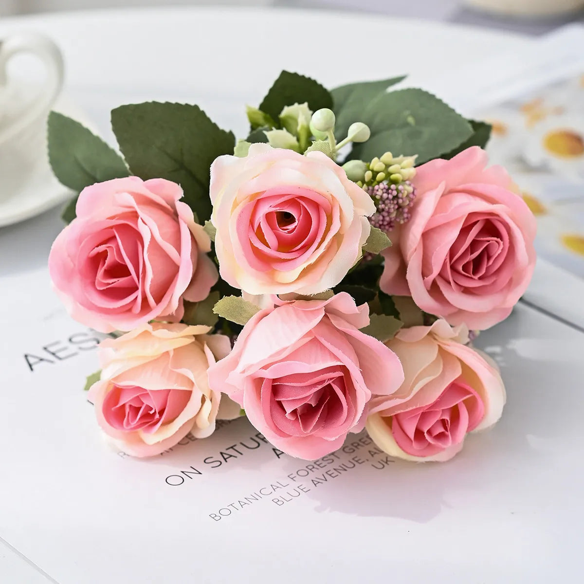 Silk Rose Artificial Flowers for Wedding, Home & Bouquet Decor Artificial Silk Flowers Axl color 2 1pc