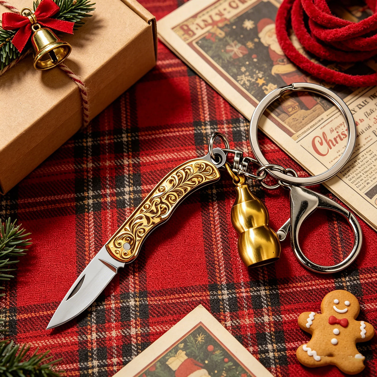 Mini Folding Pocket Knife – Camping & Utility Tool Folding Pocket Knife Axl Folding Knife-Golden