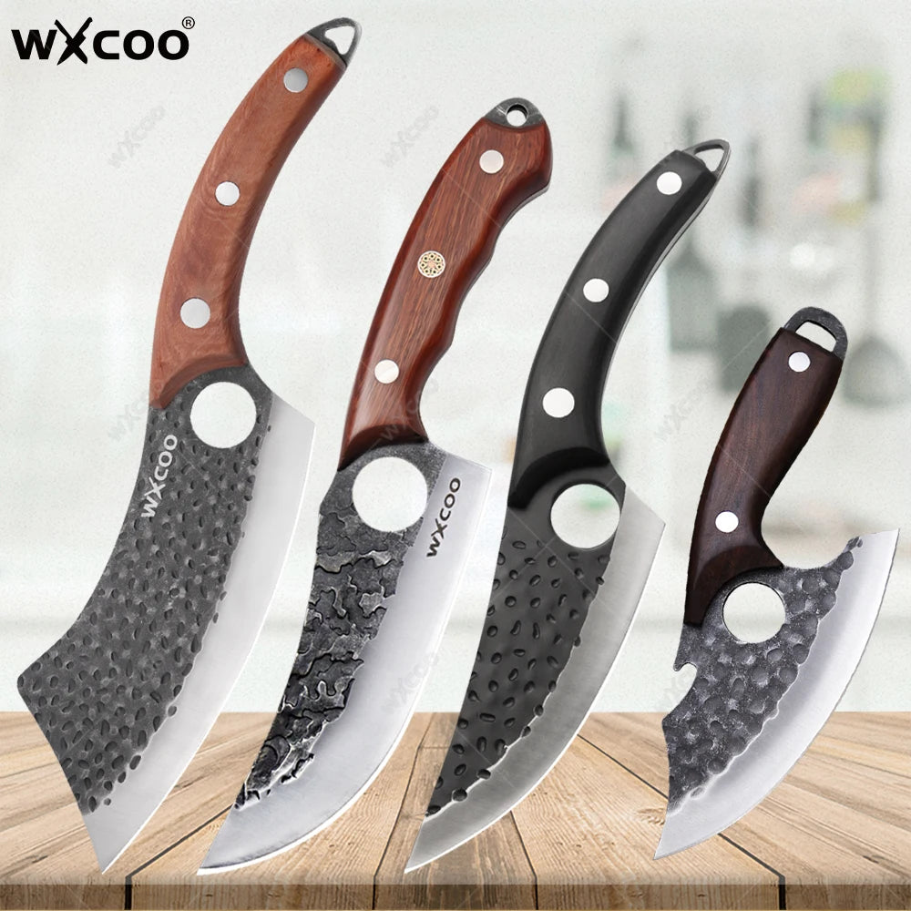 WXCOO Hand Forged Stainless Steel Boning & Chef Knife Kitchen Chef Knife Axl